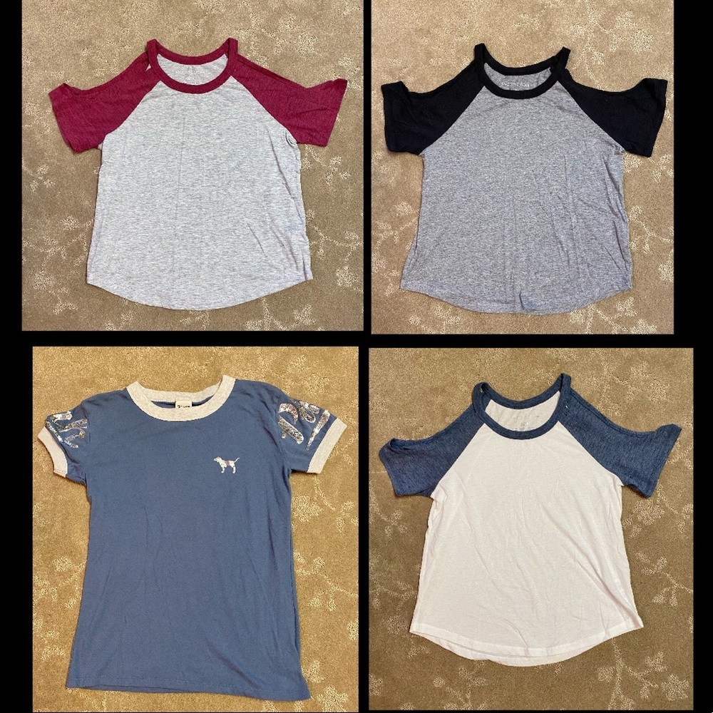 Lot of 4 PINK VS Shirts